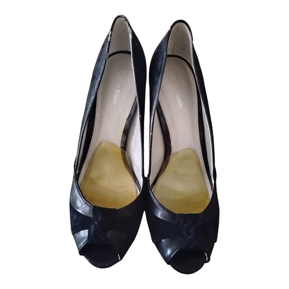 Calvin Klein Black Stiletto Heels Size 8.5
